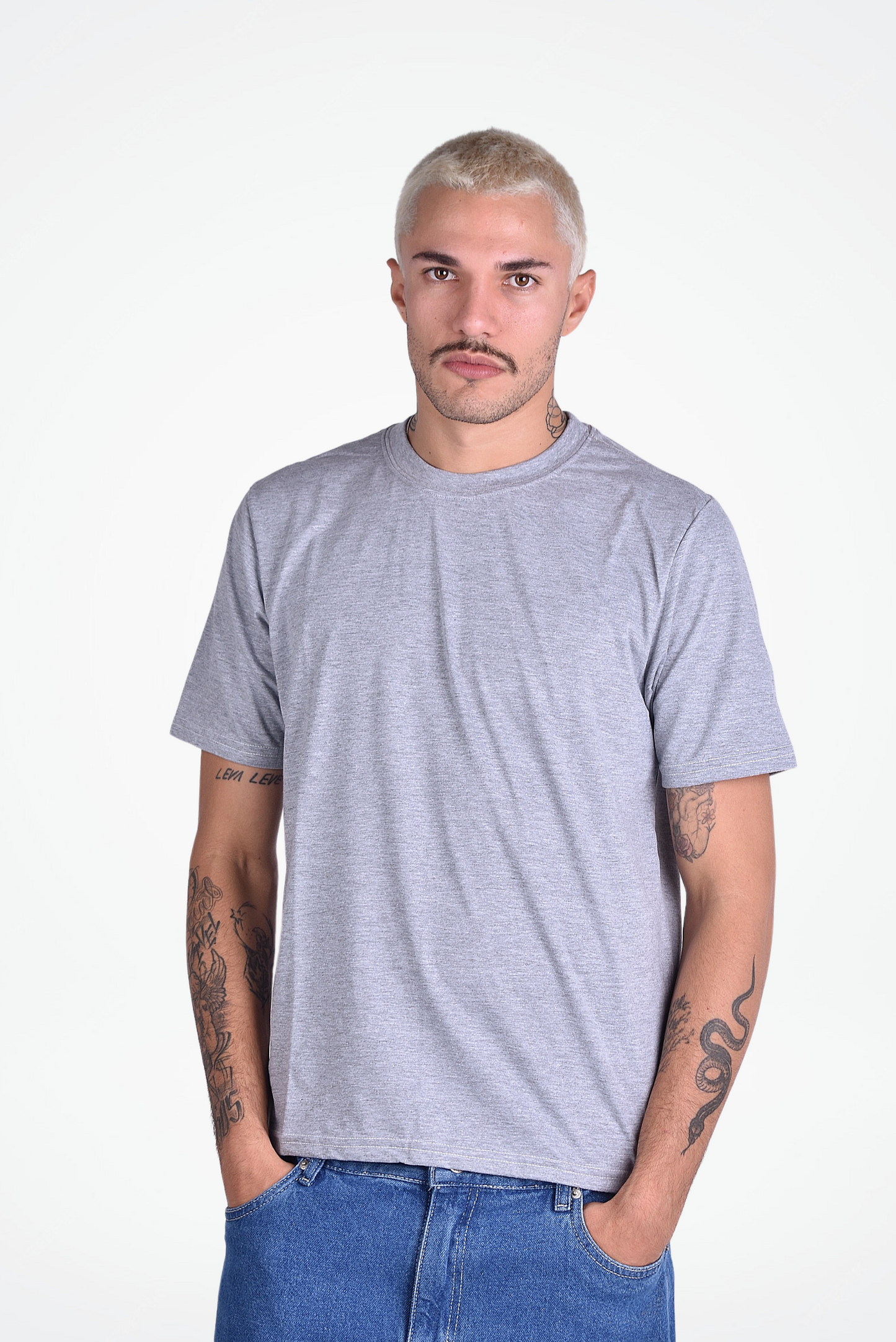 Camiseta DailyBasics Regular Fit Cinza Mescla